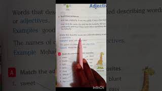 Adjectives class 3rd english Goyal brothers [upl. by Marleen257]