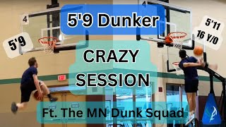 59 Dunker CRAZY Session with the MN Dunk Squad [upl. by Yeargain]