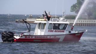 2016 0611 Islip NY Fireboat 1 [upl. by Hymen]