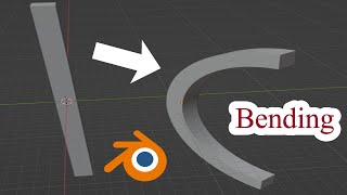 Blender Tutorial  Bend objects in Blender Simple Deform blender tutorial [upl. by Ehgit]