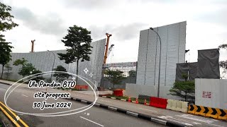 🏗️ ❲30 Jun 2024❳ HDB BTO Ulu Pandan Banks  Glades  Vista site progress [upl. by Cally]