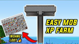 Minecraft  EASY MOB XP FARM TUTORIAL  100 Working 118 [upl. by Shifrah]