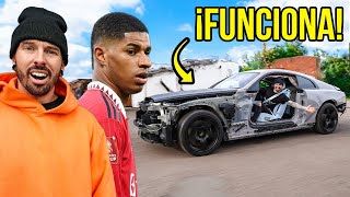 CONDUJE EL ROLLS ROYCE DE MARCUS RASHFORDS ACCIDENTADO POR PRIMERA VEZ [upl. by Yllib386]