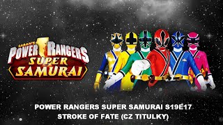 Power Rangers Super Samurai S19E17  Stroke of Fate CZ titulky [upl. by Aroc637]