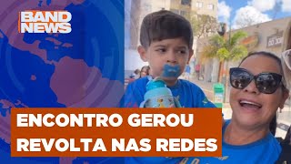 Sósia de Marília Mendonça encontra filho da cantora  BandNews TV [upl. by Rozanna485]