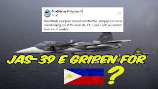 Philippines to buy Jas39 E Gripen after Sweden and Hungary reached a deal on 4 Jas39 CD Gripen [upl. by Yerggoeg602]