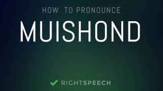 Muishond  How to pronounce Muishond [upl. by Demmahum]