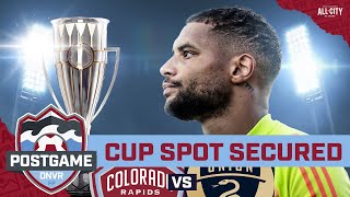 Zack Steffen and the Colorado Rapids lock up a CONCACAF Champions Cup spot vs Philadelphia Union [upl. by Skcirdnek]