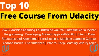 Top 10 Free Courses From Udacity  Best Free Courses From Udacity [upl. by Kado585]