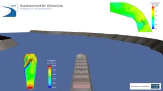 Havarie TMS Waldhof  Visualisierung der 3DBerechnungsergebnisse zur Kenterung des TMS Waldhof [upl. by Deina96]