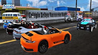 CARROS REBAIXADOS ONLINE  ROLE DOS ALUNOS COM PORSCHE CABRIOLET E VEM VT [upl. by Dixil332]