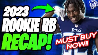 How to Value 2023 Rookie RBs Moving Forward  Dynasty Rookie Rankings [upl. by Artied]