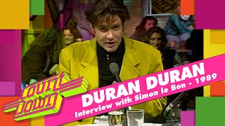 Interview with Simon le Bon from Duran Duran on Countdown 1989 [upl. by Lina]