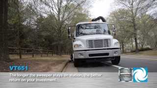 Johnston VT651 Street Sweeper Video [upl. by Lonne580]