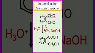 Intramolecular Cannizzaro reaction phthalaldehyde to 2hydroxymethyl benzoic acid chemistry [upl. by Spalla731]