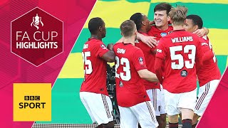 Maguires extratime winner sees Man Utd beat Norwich City  FA Cup highlights [upl. by Aemat540]