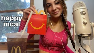 ASMR Eating McDonald’s Happy Meal [upl. by Clellan107]