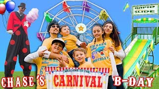 Chases 6th Birthday CARNIVAL Party FERRIS WHEEL ALL TO OURSELVES FUNnel V Vlog [upl. by Jenine]