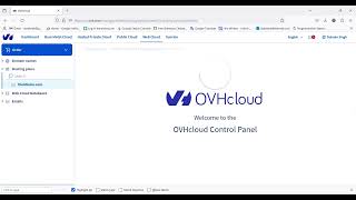 OVHCloud Control Panel Demo OVH Web Hosting Setup Settings Features cPanel Look Design [upl. by Adyam462]