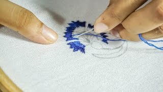 Thread Embroidery Designs  DIY Hand Stitching  HandiWorks 95 [upl. by Piegari]