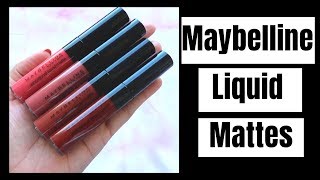 Maybelline Color Show Intense Lip Crayon Lip Swatches amp Review  All Shades [upl. by Evol]