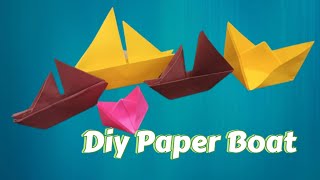 2 Easy Ways to Make a Paper Boat Diy Tutorial [upl. by Laenahtan]