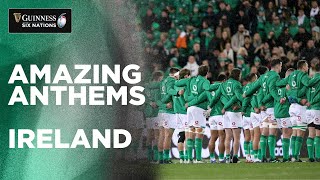 The Irish anthem echoes around the Aviva Stadium  Guinness Six Nations [upl. by Ymmac840]