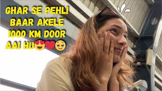 1000km door aai hu pehli baar ghar se vo bi ghrwalo k bina😅❤️🥹Yashasvi Rajpoot [upl. by Elita97]