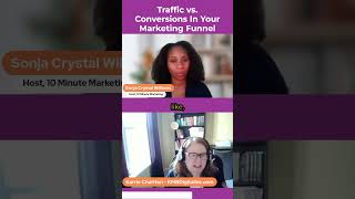 Karrie Chariton Explains Traffic vs Conversions In Your MarketingFunnel  10MinuteMarketing [upl. by Naivatco]