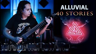 ALLUVIAL  40 Stories Guitar Cover  Screen TAB [upl. by Herrick]