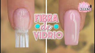 Cómo hacer UÑAS de FIBRA DE VIDRIO  TENDENCIA [upl. by Durrett]