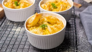 Baked PANERA FOUR CHEESE SOUFFLE COPYCAT  Recipesnet [upl. by Bultman]