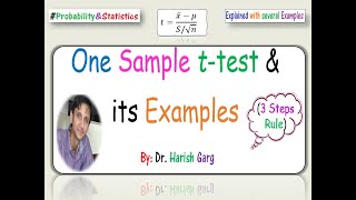 One Sample tTest amp its Examples 3 Steps Rule [upl. by Ashok419]