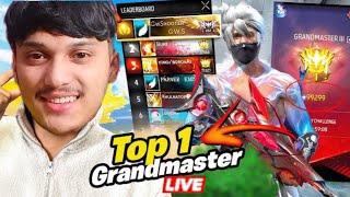 🔴Live Push To Awm Top 1🗿😤Serious Grandmaster Pushing😡Garena Free Fire [upl. by Richarda]