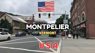 Montpelier Vermont  USA 4K Relaxation Film [upl. by Ahtnammas976]