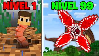 Virei uma MINHOCA GIGANTE no Minecraft [upl. by Aviv]