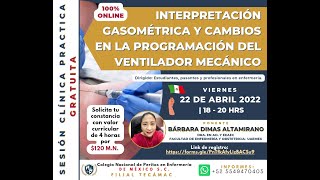 Interpretación gasométrica y cambios en la programación del ventilador mecánico [upl. by Docila]