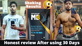 MuscleBlaze Raw Whey Protein Review  After using 30 days  MB Raw Whey protein review  हिंदी [upl. by Welker]