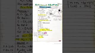 Bernoullis Equation  Derivation bernoullistheorem education physics [upl. by Keating]