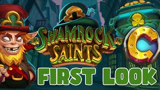 FIRST LOOK NEW PUSH GAMING SLOT  SHAMROCK SAINTS  SUPER BONUS BUY WITH A BIG WIN DEMO PLAY [upl. by Steen]