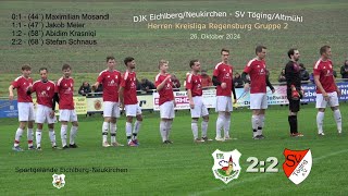 DJK EichlbergNeukirchen – SV TögingAltmühl 22  Herren Kreisliga Regensburg Gruppe 2 [upl. by Joel]