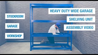 How to assemble the Heavy Duty Wide Garage Shelving Unit [upl. by Ecnar698]