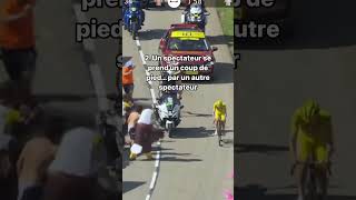 🤬😤Quand le public du Tour de France 2024 fait nimporte quoi shorts tourdefrance [upl. by Euginimod]