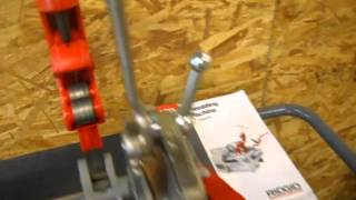 RIDGID 1210 Pipe Threading Machine 43197 [upl. by Aytnahs]