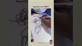 How did the signature become such an art 🎭✨art shortvideo 🎭💫 [upl. by Mozza]