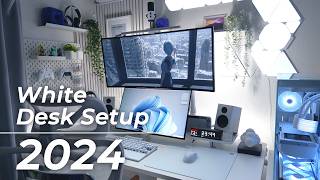 【デスクツアー2024】理想と快適を求めた、白いデスク周り【desksetup】 [upl. by Jorge]