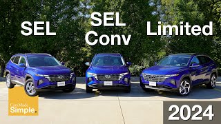 2024 Hyundai Tucson SEL vs SEL Convenience vs Limited  Side by Side Trim Comparison [upl. by Ebeneser]