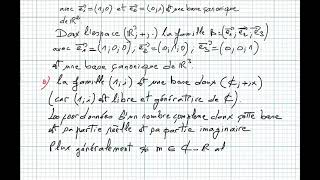 Espaces vectoriels Bac2 science math séance9 [upl. by Jazmin]