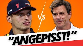 Retourkutsche So frech stänkert Verstappen gegen Toto Wolff  Donnerstag GP Singapur 2023 [upl. by Adnuhsal]