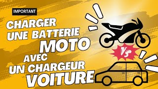 Peuton charger une batterie moto avec un charger voiture [upl. by Valdis]